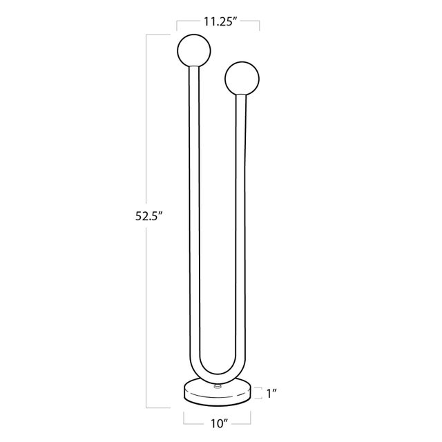 Metal Regina Andrew Happy Steel Floor Lamp, Oil Rubbed Bronze For Sale - Image 7 of 8