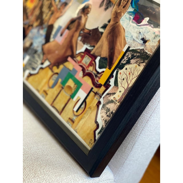 Figurative Original "Moving" Framed Collage by Lee Ten Hoeve For Sale - Image 3 of 5