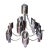 1960s Italian Brutalist Marcello Fantoni Iron Mid Century Chandelier For Sale