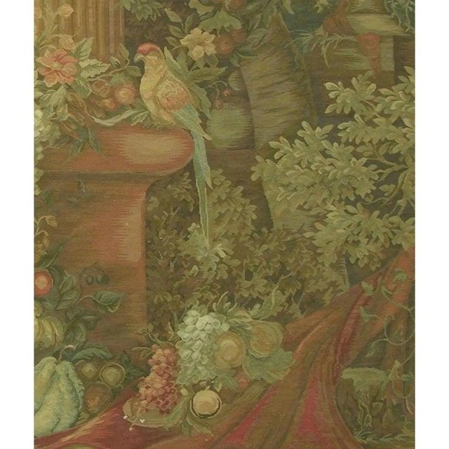 Vintage Woven Floral Scene Tapestry - 7.9 X 5.9 For Sale In Los Angeles - Image 6 of 6