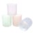 Pastel Microdot Frosted Glass Old Fashioned Cocktail Glasses - Set of 4 For Sale