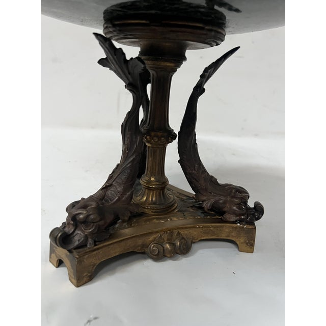 Bronze and Sea-Green Marble Trinket Tray, 1800s For Sale - Image 11 of 13