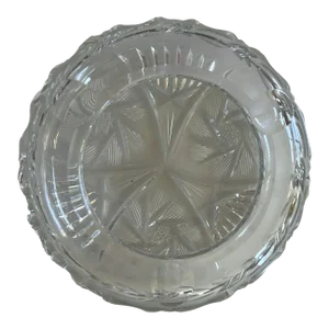 2000s Faceted Crystal Ashtray