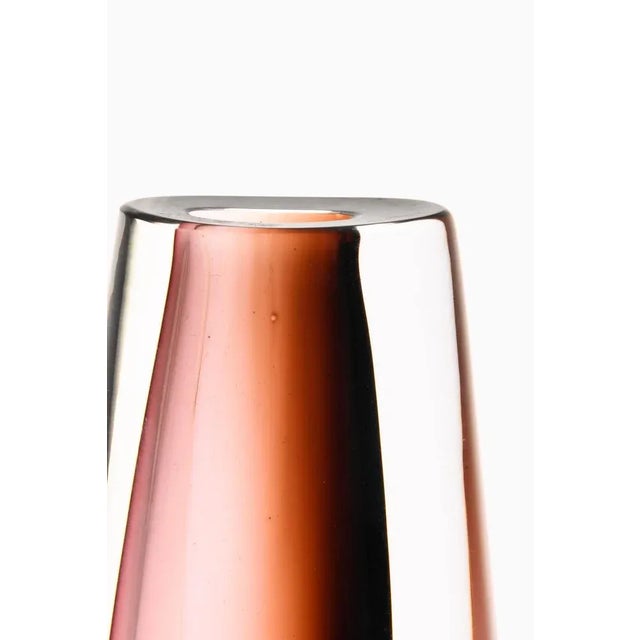 Dark brown glass vase by vicke lindstrand, 1960's additional information: material: glass style: mid century, scandinavian...