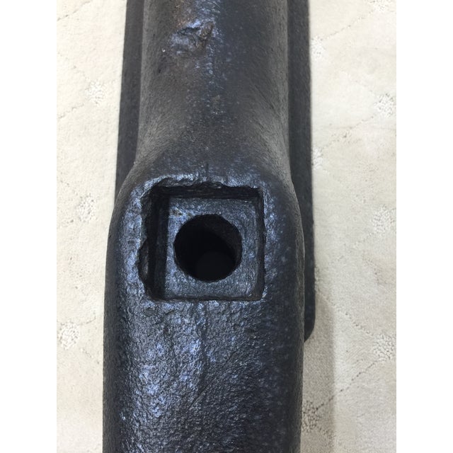 Large Metal Solid Ship Docking Cleat Nautical Antique Garden Item For Sale - Image 14 of 17