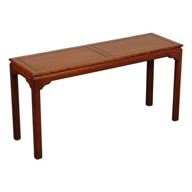 Ethan Allen Canova Campaign Style Sofa Table For Sale