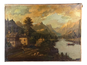 G. Wynant, European Romantic Landscape, 1800s, Oil on Canvas