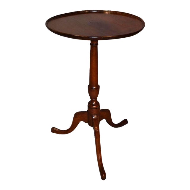 American Chippendale Mahogany Candle Stand For Sale