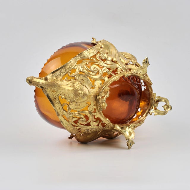Bronze Jardiniere with Glas For Sale - Image 4 of 5