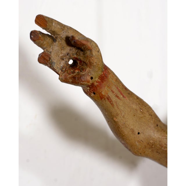 Italian Artist, Corpus Christi Sculpture, 1800s, Polychrome Wood For Sale - Image 8 of 16