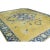 Textile Handwoven Yellow/Blue Traditional Indian Agra Area Rug 12'4" X 15'4" For Sale - Image 7 of 10