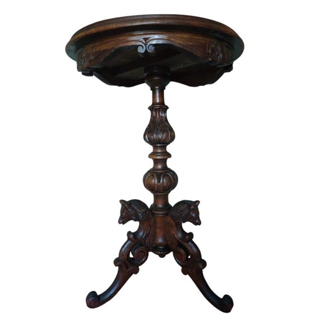 1900 - 1909 Antique Chess Table, 1900 For Sale - Image 5 of 8