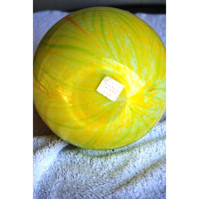 Mid Century Inspired Art Glass Vase by Fifth Avenue Crystal For Sale - Image 6 of 7