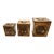 Vintage 1970s Canister Set Roebuck and Co. Wooden Set of 3 For Sale