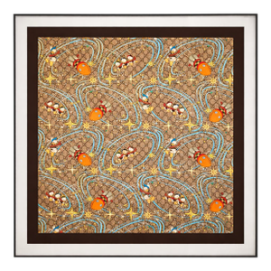 Framed Gucci Silk Scarf Disney Printed 2000s - Midnight Black Frame