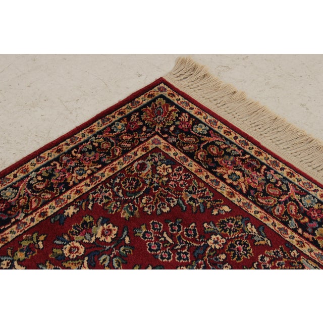 Karastan Red Field Oriental 4’3” X 6’ Wool Area Rug For Sale - Image 10 of 16