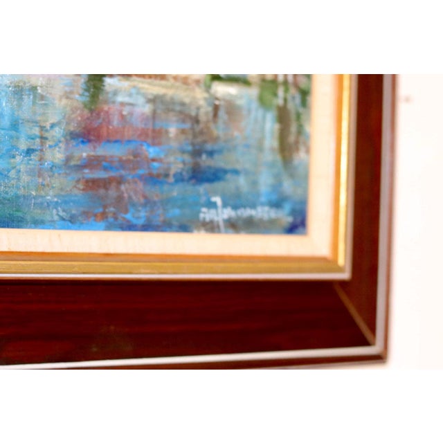 Alf Johansson, Boats, Bohuslän, Oil on Canvas For Sale - Image 8 of 10