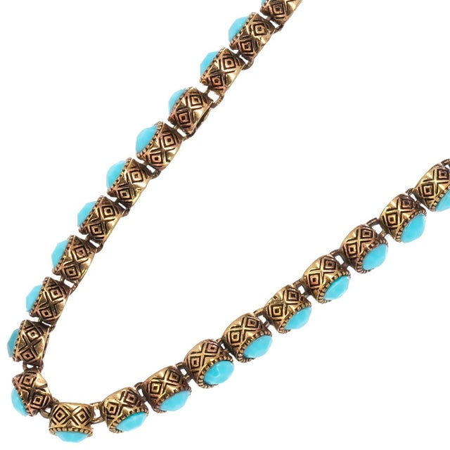 Turquoise Tennis Mystic Necklace For Sale - Image 13 of 16