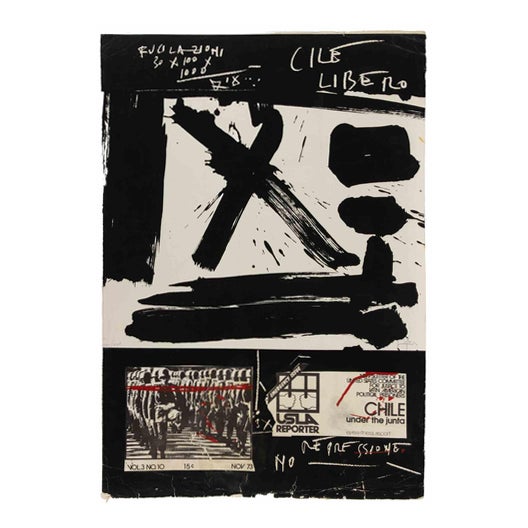 Emilio Vedova, Cile Libero, 1973, Lithograph For Sale