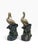 Early 20th Century Chinese Export Majolica Style Crane Spill Vases - A Pair For Sale - Image 4 of 7