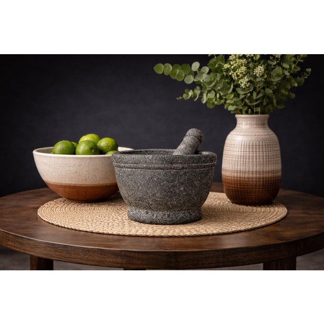 Designed by Taller Maya in 2016 and produced in collaboration with Mayan artisans of the Yucatán Peninsula, this molcajete...
