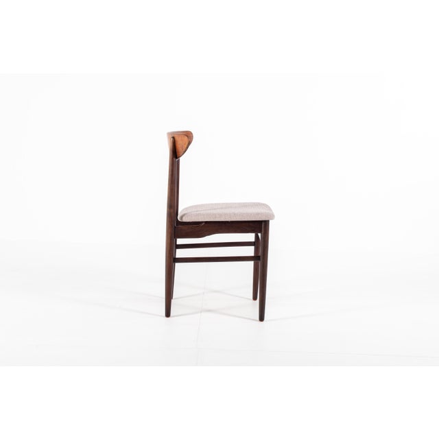 Textile Vintage Danish Rosewood Dining Chairs, 1960s, Set of 6 For Sale - Image 7 of 13