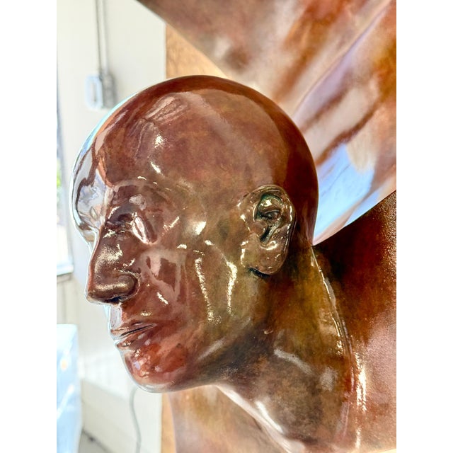 Early 20th Century Jean-Louis Corby “Balance 1” Massive Bronze on Marble Plinth For Sale - Image 4 of 18