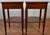 1940s Pair Biggs Virginia English Sheraton Mahogany Side Tables / End Tables For Sale - Image 12 of 18