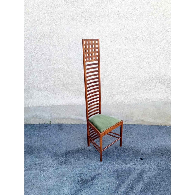Mid-Century Hill House 1 Chair by Charles Rennie Machintosh, Italy, 1980s For Sale - Image 11 of 12