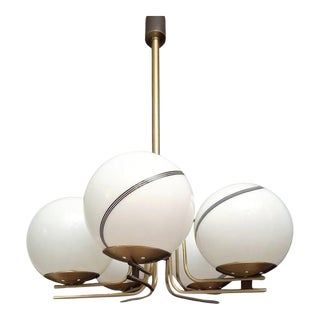 1960s Italian Globes Chandelier For Sale