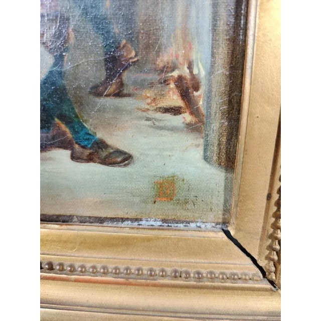 David Teniers the Younger, Tavern, Small Oil Painting, Framed For Sale - Image 10 of 13