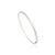 Modern Tennis Style Cuff in Sterling Silver 3.53 CTW Cubic Zirconia Bangle For Sale - Image 4 of 10