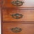 Brown Sheraton Cherry Drop Front Desk with Graduated Drawers & Brass Gallery, C1820 For Sale - Image 8 of 12