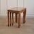 Vintage Nesting Tables in Viennese Wicker, Set of 3 For Sale - Image 11 of 13