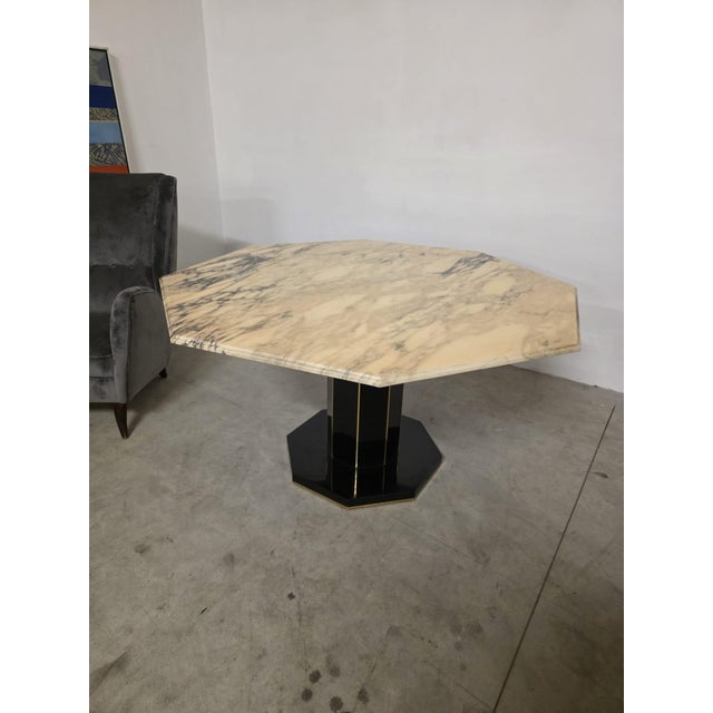 1970s Octagonal Marble Table, 1970s For Sale - Image 5 of 5