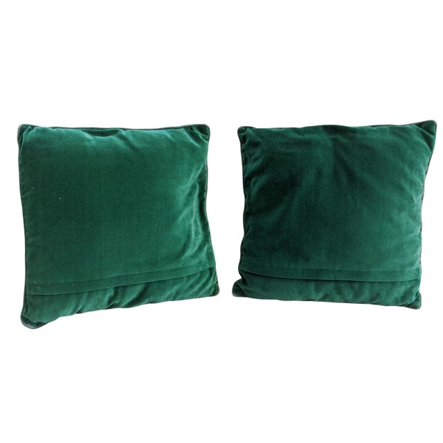 Vintage Mid Century Horticulture Tropical Fruit Needlepoint Tapestry Pillows -a Pair For Sale In Charlotte - Image 6 of 12