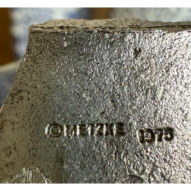 Mid 20th Century Vintage 1975 Metzke Pewter Duck Place Card Holders – Original 2 Boxes - Set of 12 For Sale - Image 5 of 10