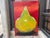 Oil On Canvas Of A Large Pear By Kermit Eisenhut. Offered is a beautifully executed oil on canvas of a large green pear on...