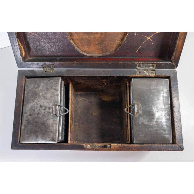 19th Century English Regency Sarcophagus Form Mahogany Tea Caddy Box For Sale - Image 13 of 18
