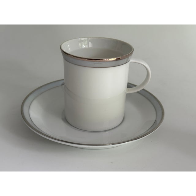 Rosenthal Berlin Friedrichstraße Coffee Cup and Saucer by Hans-Theodor Baumann for Rosenthal Germany, 1980, Set of 12 For Sale - Image 4 of 5