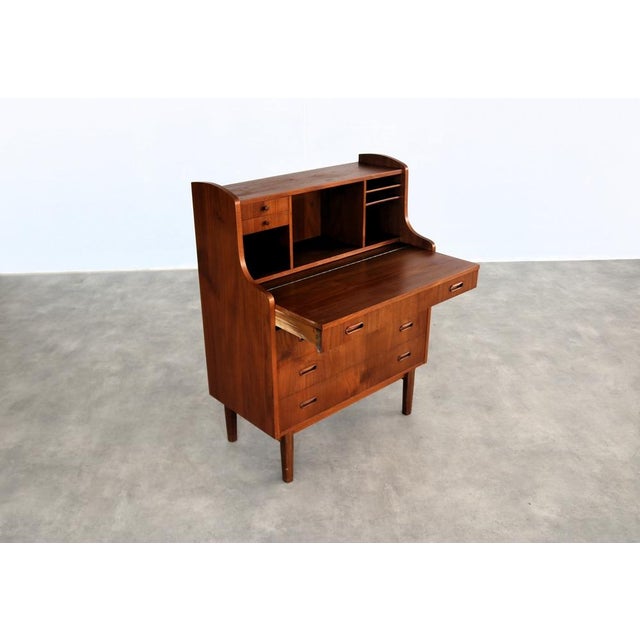 Vintage Danish Secretaire in Teak, 1960s For Sale - Image 4 of 10