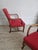 Red Set of Swedish Grace Armchairs, 1930s For Sale - Image 8 of 12