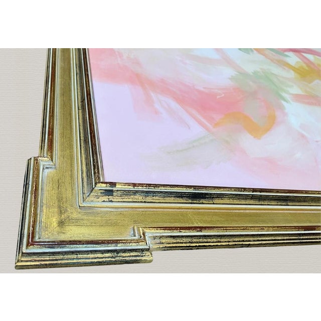 Abstract Painting Pink #2 on Stretched Canvas For Sale - Image 11 of 15