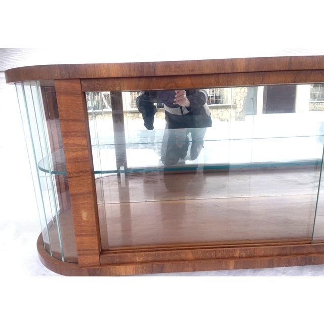 Mid-20th Century Display Case with Sliding Glass Panes, 1962 For Sale - Image 6 of 14
