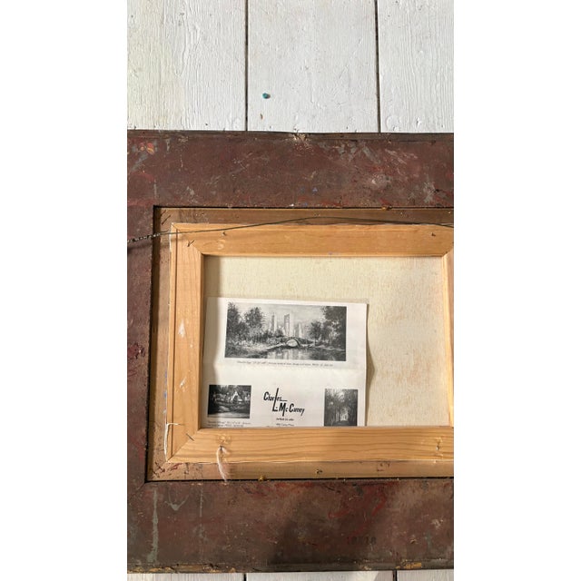 Vintage Charles McCamey Oil Painting in Original Frame For Sale - Image 4 of 4