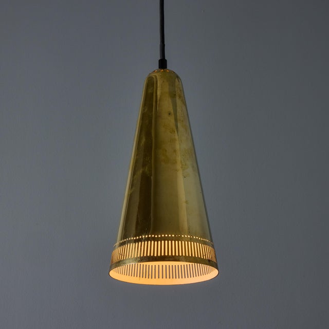Brass 1950s Mauri Almari 'K2-48' Brass Pendant for Idman For Sale - Image 8 of 12
