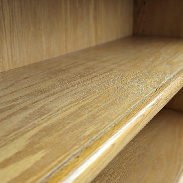 Late-20th-Century Oak Bookcase With Adjustable Shelves For Sale - Image 15 of 15