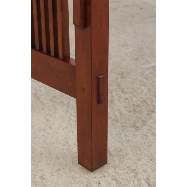 Stickley Mission Cherry 2 Drawer Sofa Table For Sale - Image 11 of 16