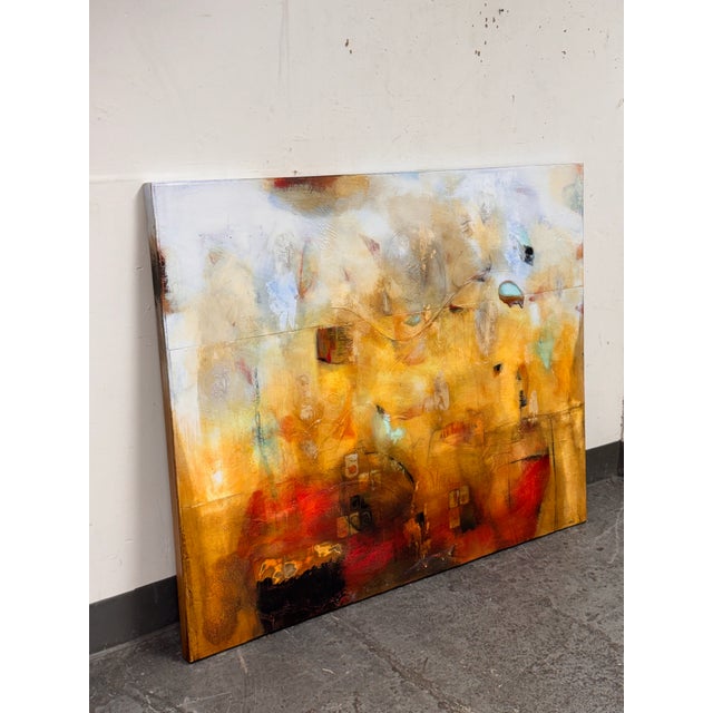 Design Plus Gallery presents a circa 2014 Mixed Media on Wood by artist Chris Henry titled "Shattering the Glass Ceiling"....