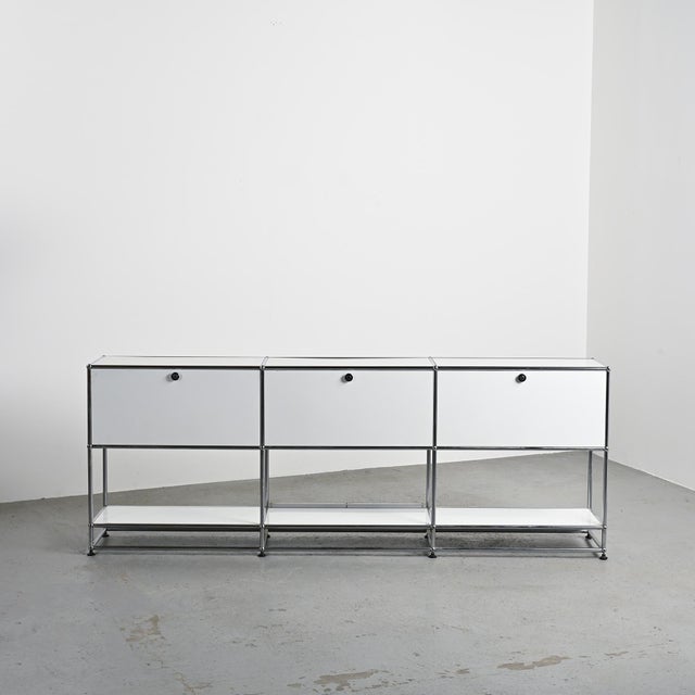 Sideboard from the usm haller modular system, developed by paul schärer and fritz haller starting in the 1960s and...